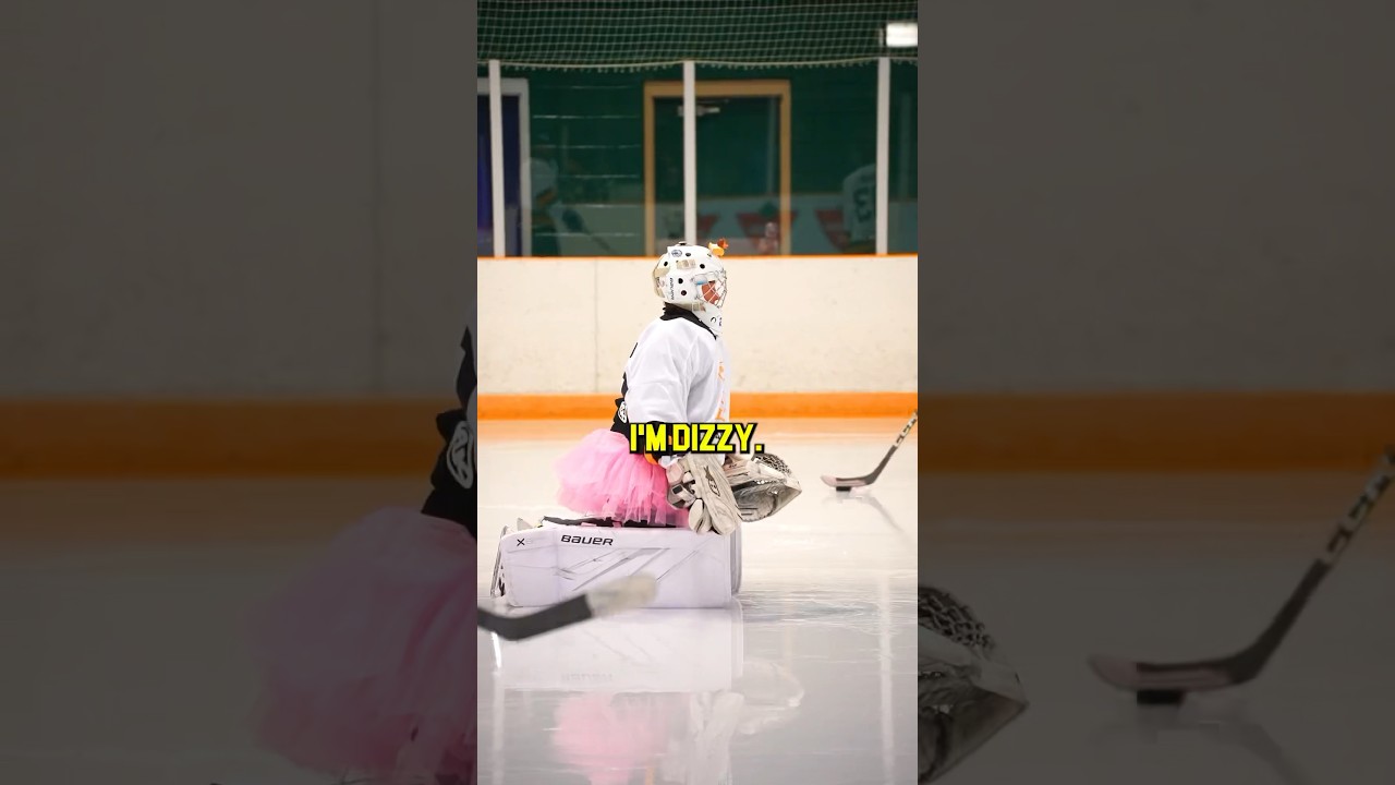 Crazy Hockey Goalie Mic’d Up Moments #hockey #goalie #shorts