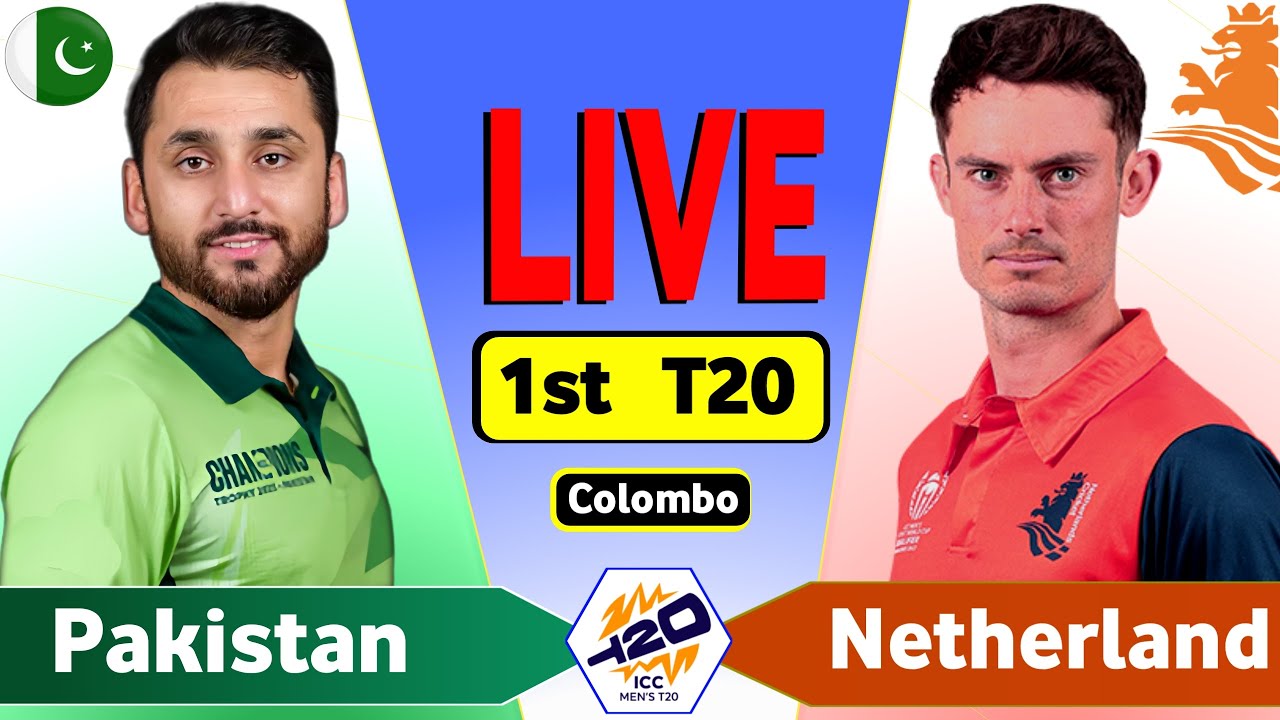 PAK vs NED Live Score, 1st T20: Pakistan vs Netherlands Live Cricket Streaming & Commentary