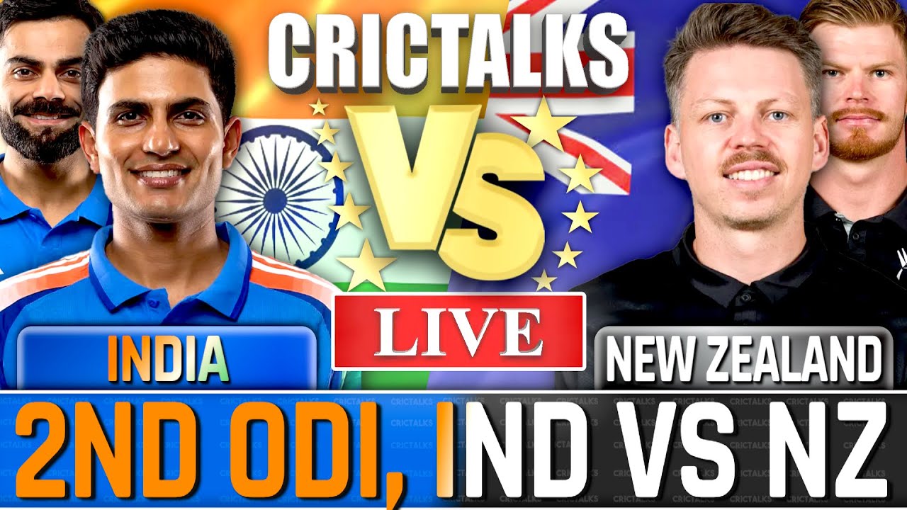 IND vs NZ 2nd ODI Live Score: India vs New Zealand Match Scorecard, Commentary & Updates