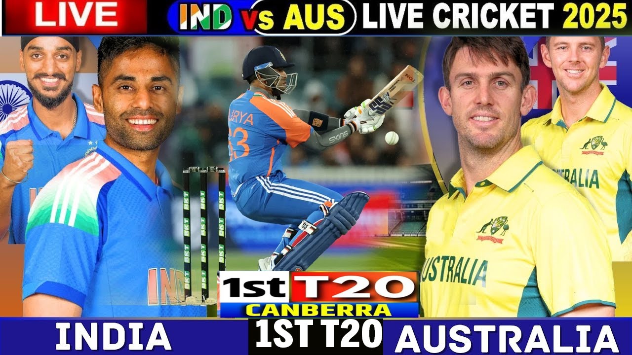 IND vs AUS 1st T20 Live Score: India vs Australia Live Cricket Match Today, Scorecard & Commentary