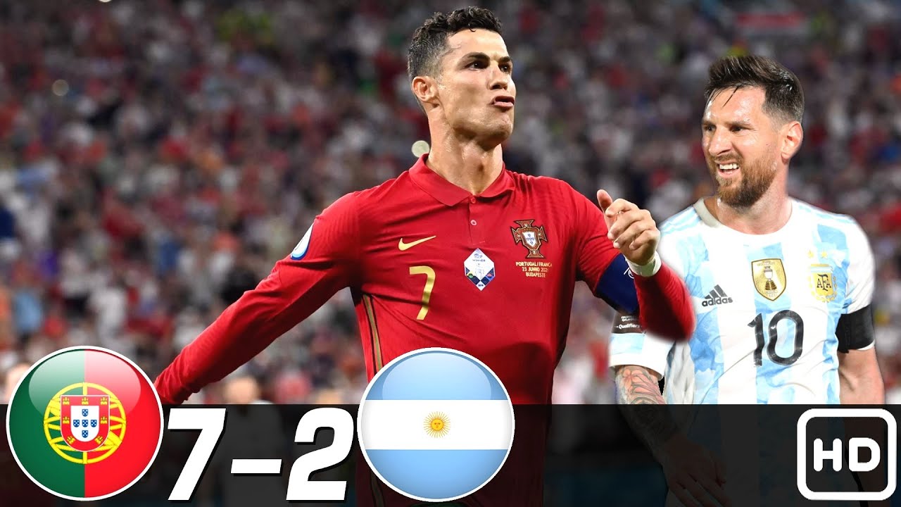 Portugal vs Argentina 7-2 Highlights: Full Match Replay, All Goals & Skills HD (Hindi Commentary)