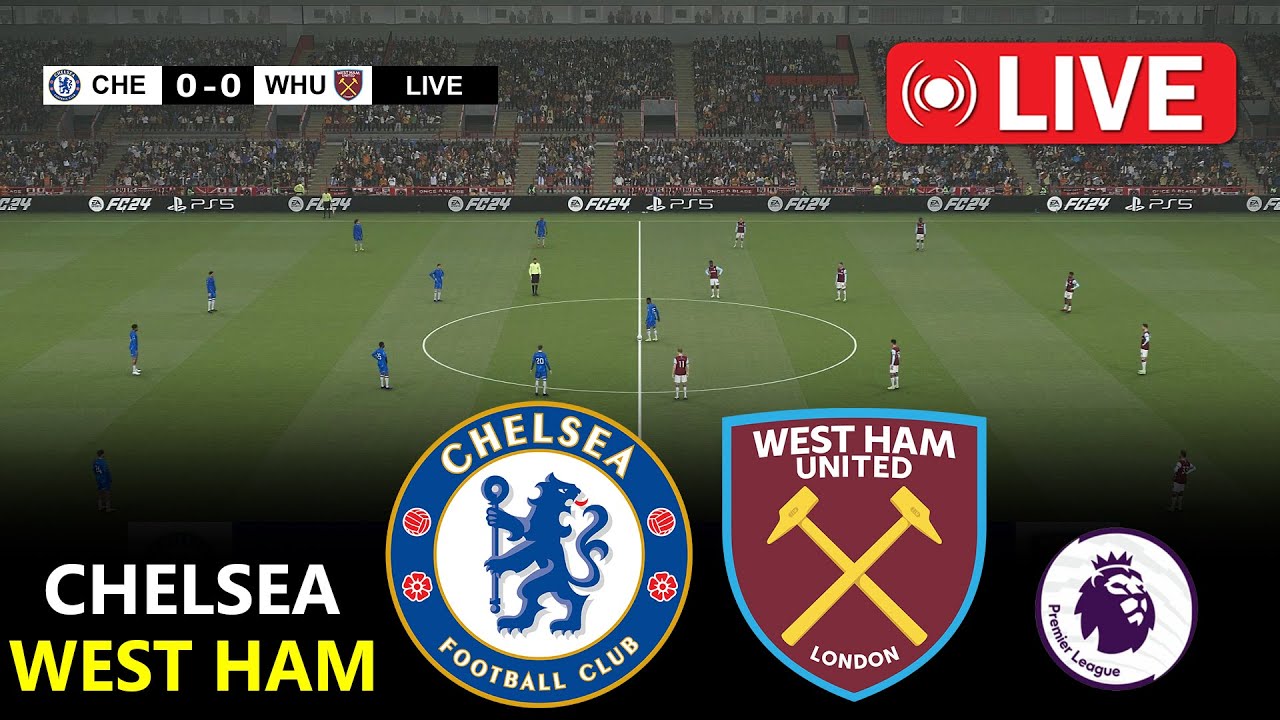 Chelsea vs West Ham Live Score & Match Updates | Premier League 2026 | PES 21 Simulation
