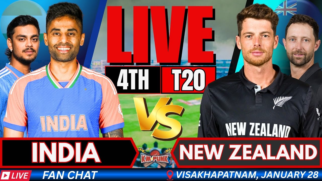 LIVE: India vs New Zealand, 4th T20I – IND vs NZ Live Score & Hindi Commentary Today
