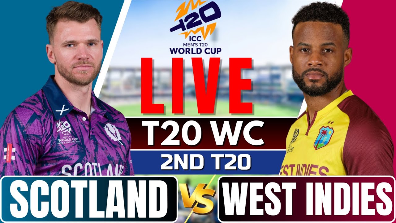 West Indies vs Scotland LIVE Score, T20 World Cup: Live Cricket Match Today & Commentary