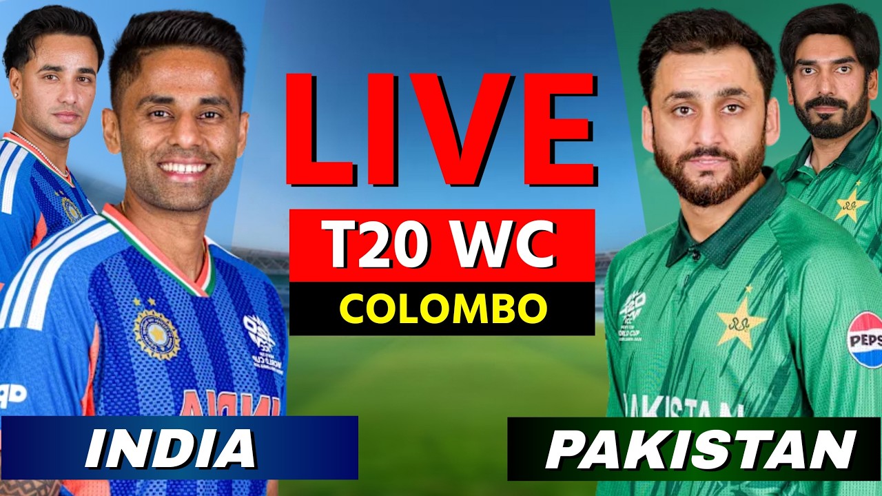 LIVE: IND vs PAK, T20 World Cup 2026 – India vs Pakistan Live Cricket Score, Commentary & Updates