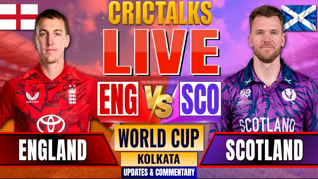 ENG vs SCO Live Score: England vs Scotland World Cup Match Commentary & Updates