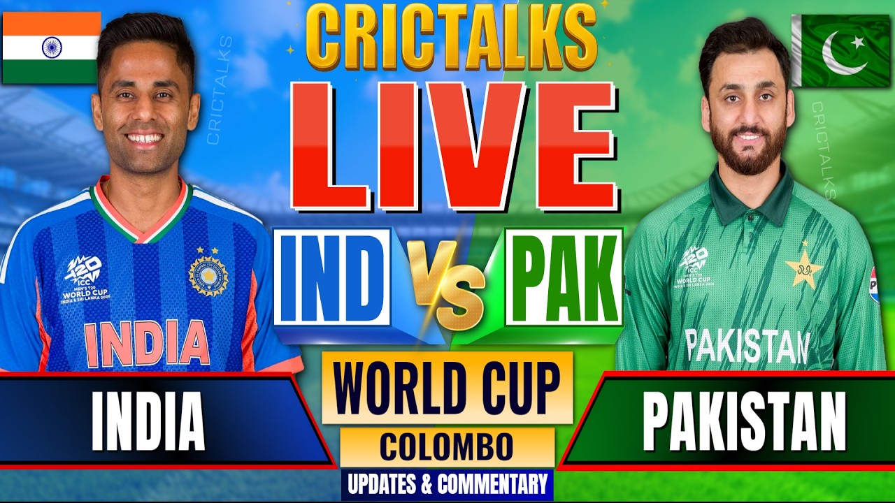 IND vs PAK Live Score: India vs Pakistan World Cup Live Cricket Score, Commentary & Updates