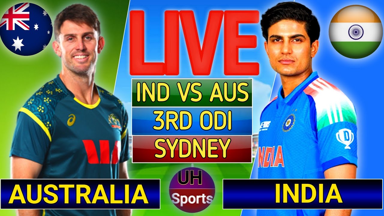 IND vs AUS Live Score Today, 3rd ODI Match Scorecard & Updates: India vs Australia Live Score