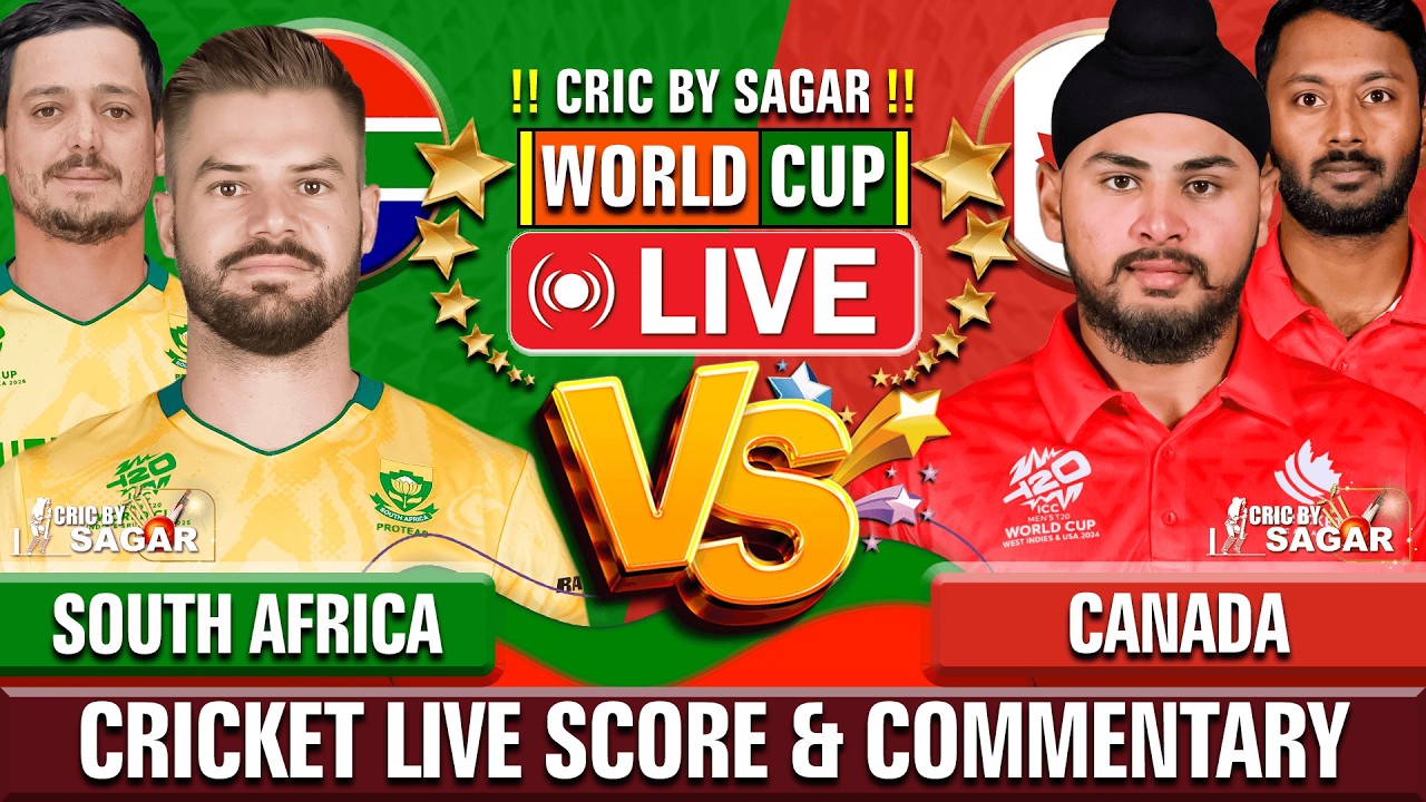 SA vs CAN Live Score: South Africa vs Canada T20 World Cup Commentary & Updates