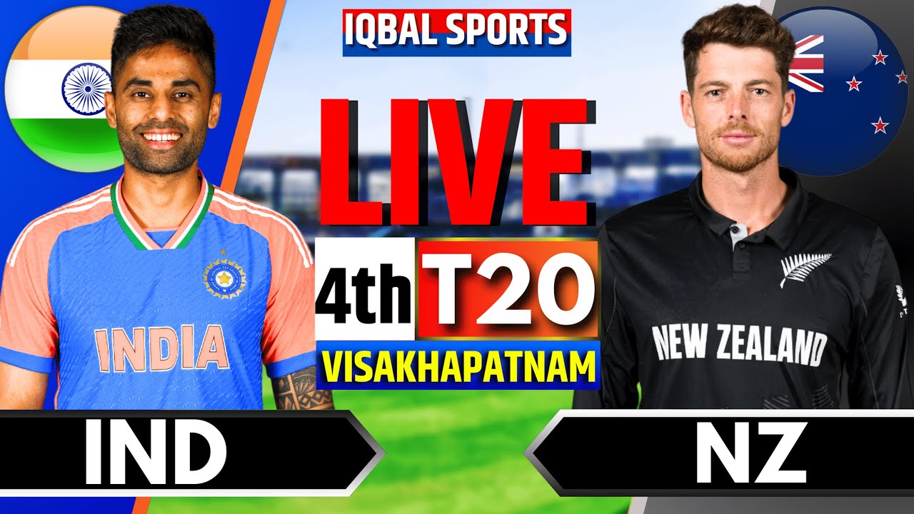 IND vs NZ 4th T20 Live Stream: India vs New Zealand Live Cricket Match Today Score & Commentary