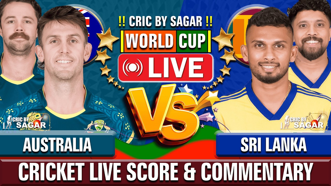 AUS vs SL Live Score Highlights: Australia vs Sri Lanka Live Cricket Score & Commentary