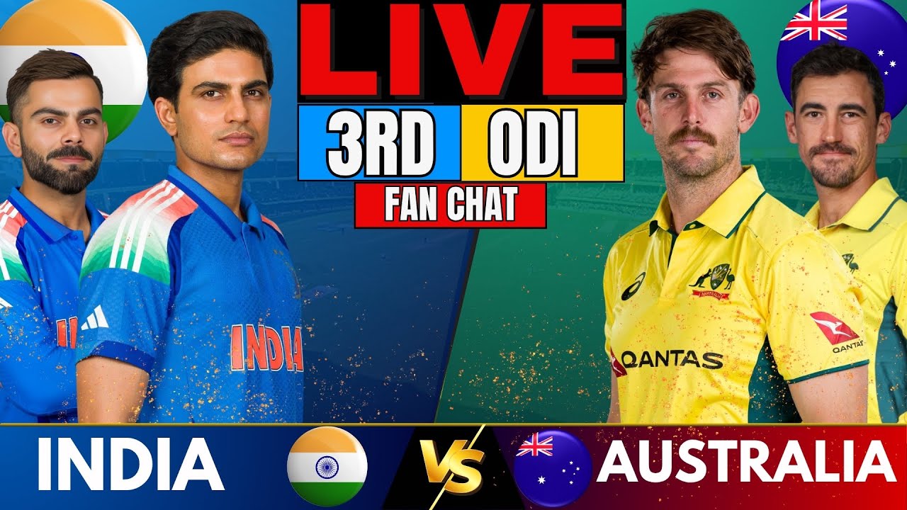 IND vs AUS 3rd ODI Live Score: India vs Australia Match Cricket Commentary & Updates score out now.