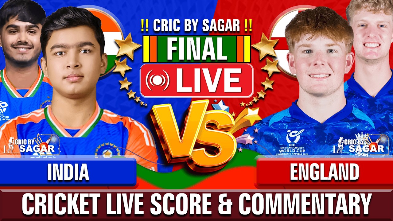 India U19 vs England U19 Live Score, Commentary & Updates: IND vs ENG Live Match