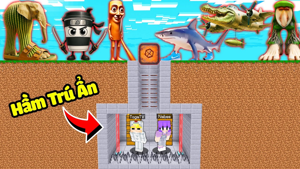 Tô Gà Xây Hầm Trú Ẩn An Toàn Chống Quái Vật Brainrot.Exe-Tô Gà Xây Hầm Trú Ẩn Chống Quái Vật Brainrot.Exe An Toàn Tuyệt Đối