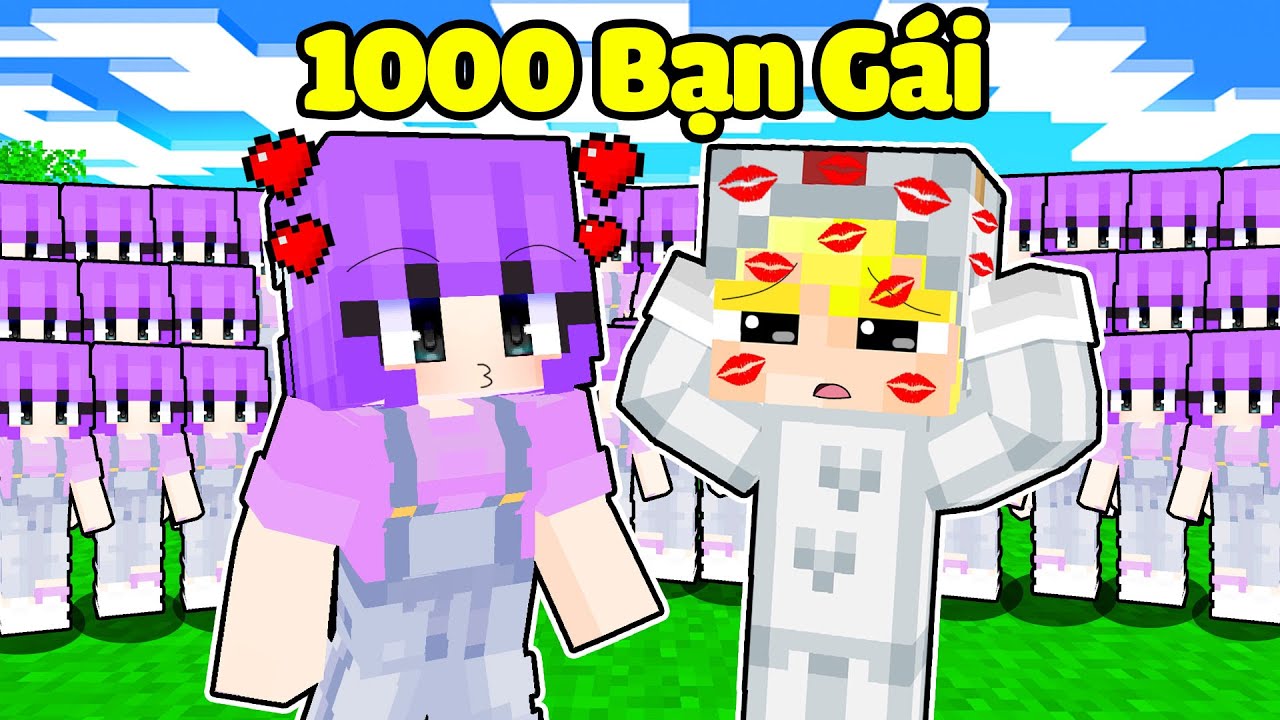 Nếu Tô Gà Có 1000 Bạn Gái Nabee Trong Minecraft! 😍😍😍-Nếu Tô Gà Có 1000 Bạn Gái Nabee Trong Minecraft! 😍😍😍