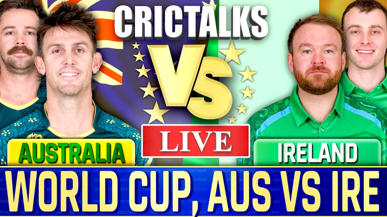 AUS vs IRE Live Score: Australia vs Ireland T20 World Cup Match Today & Commentary