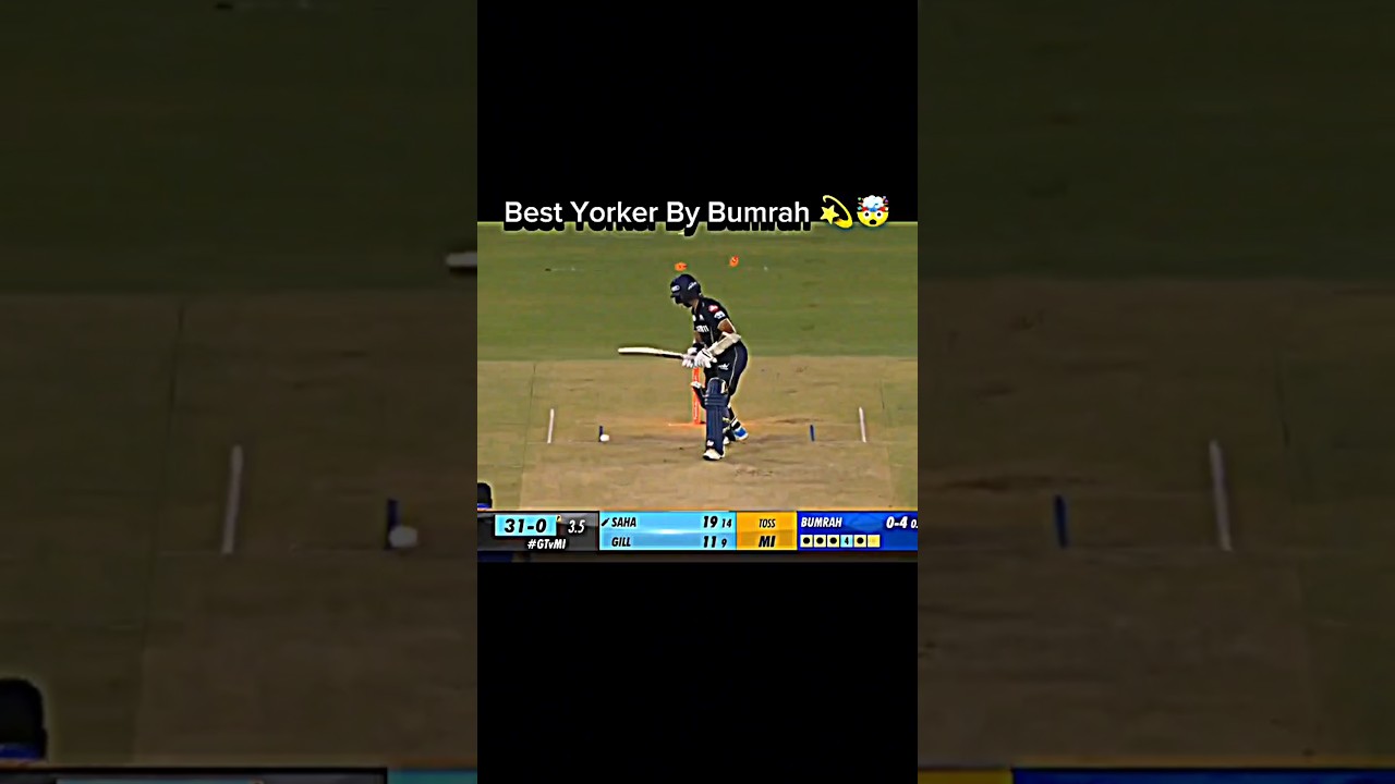 Jasprit Bumrah’s Unplayable Yorker to Dismiss Top Batsman 🏏🔥 #Shorts #IPL