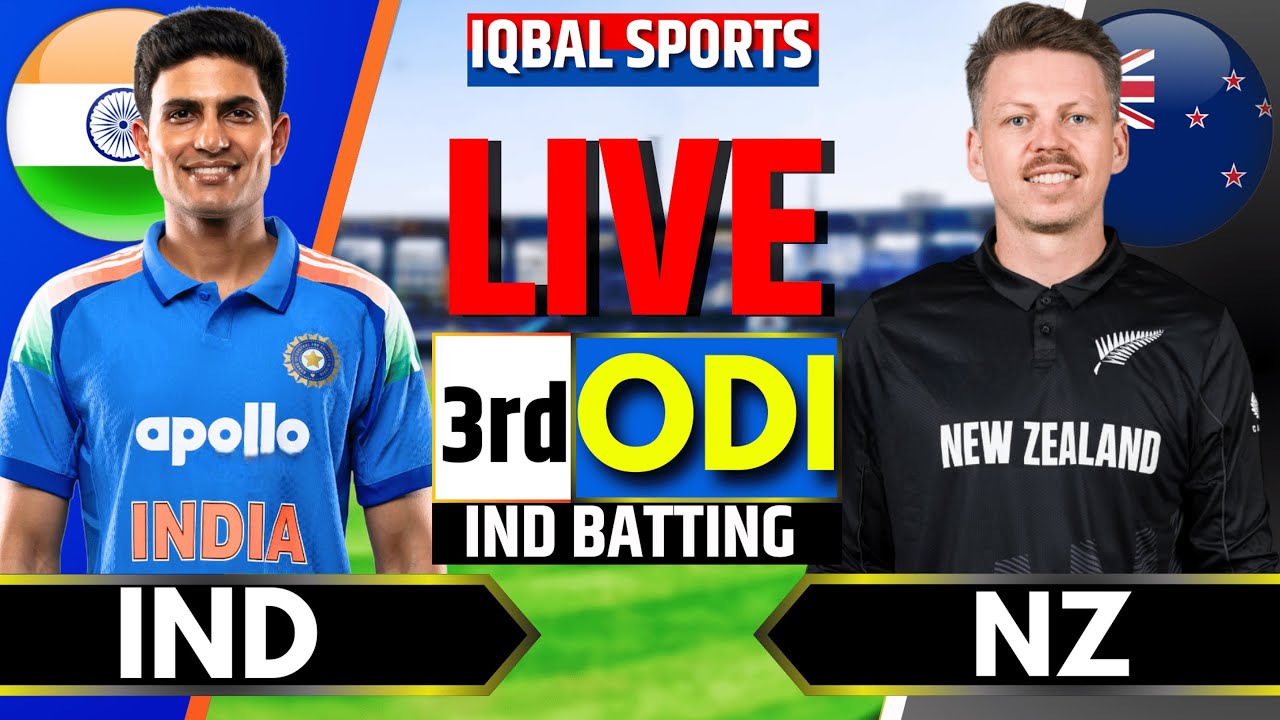 IND vs NZ 3rd ODI Live Score: India vs New Zealand Live Cricket Match Today