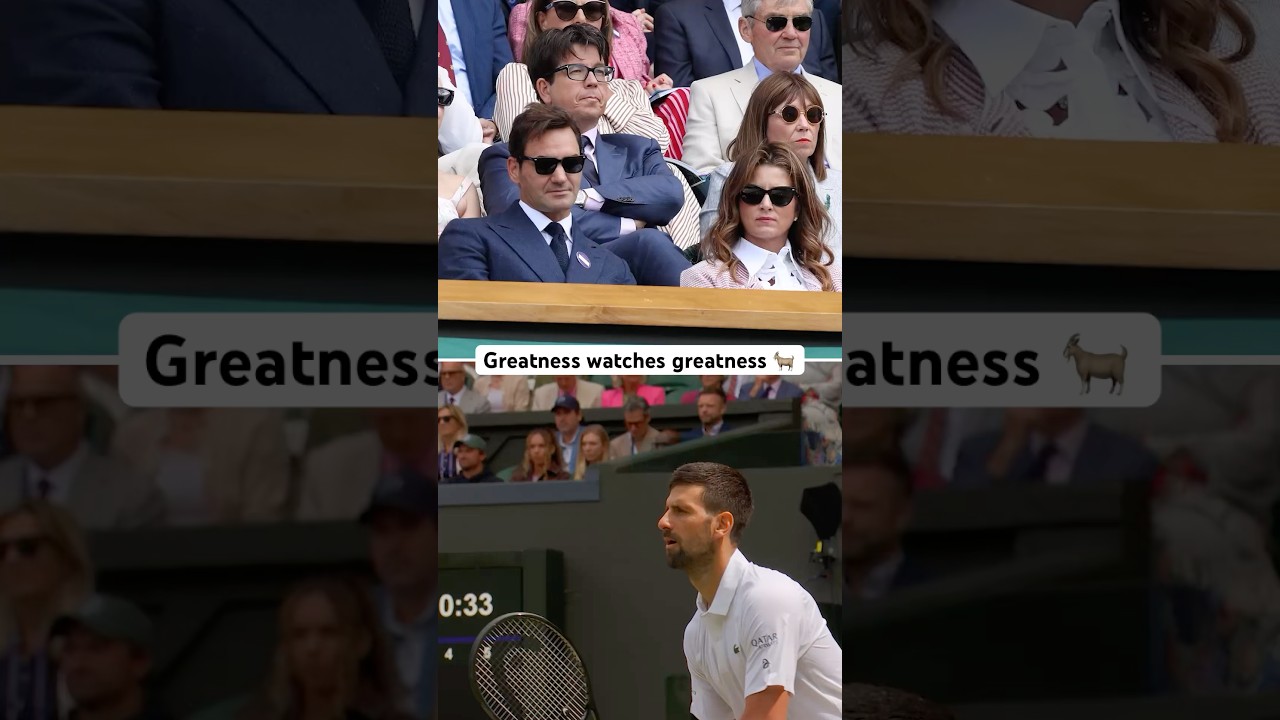 Roger Federer Impressed by This Epic Play! 🎾 #Shorts #Wimbledon #Tennis