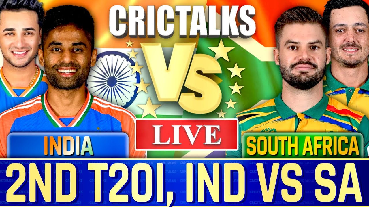 IND vs SA 2nd T20I Live Score: India vs South Africa Live Cricket Match Today Scorecard & Commentary