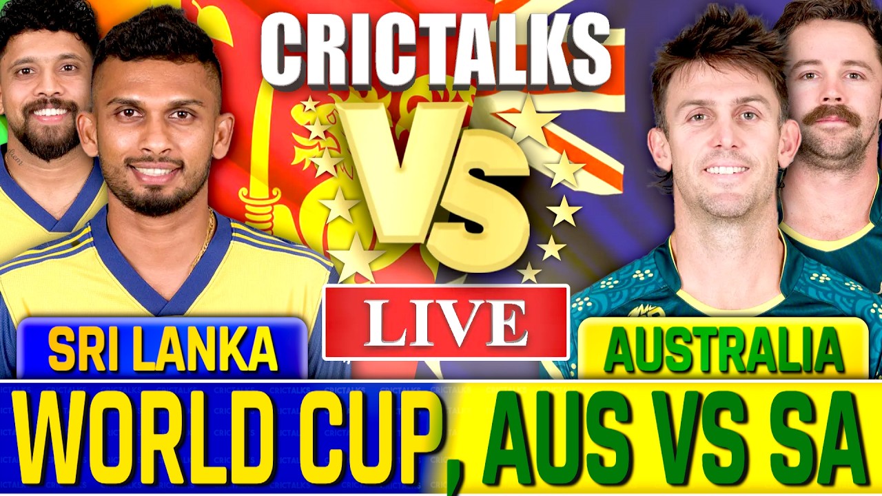 AUS vs SL Live Score, World Cup Cricket Today: Australia vs Sri Lanka Live Commentary & Updates