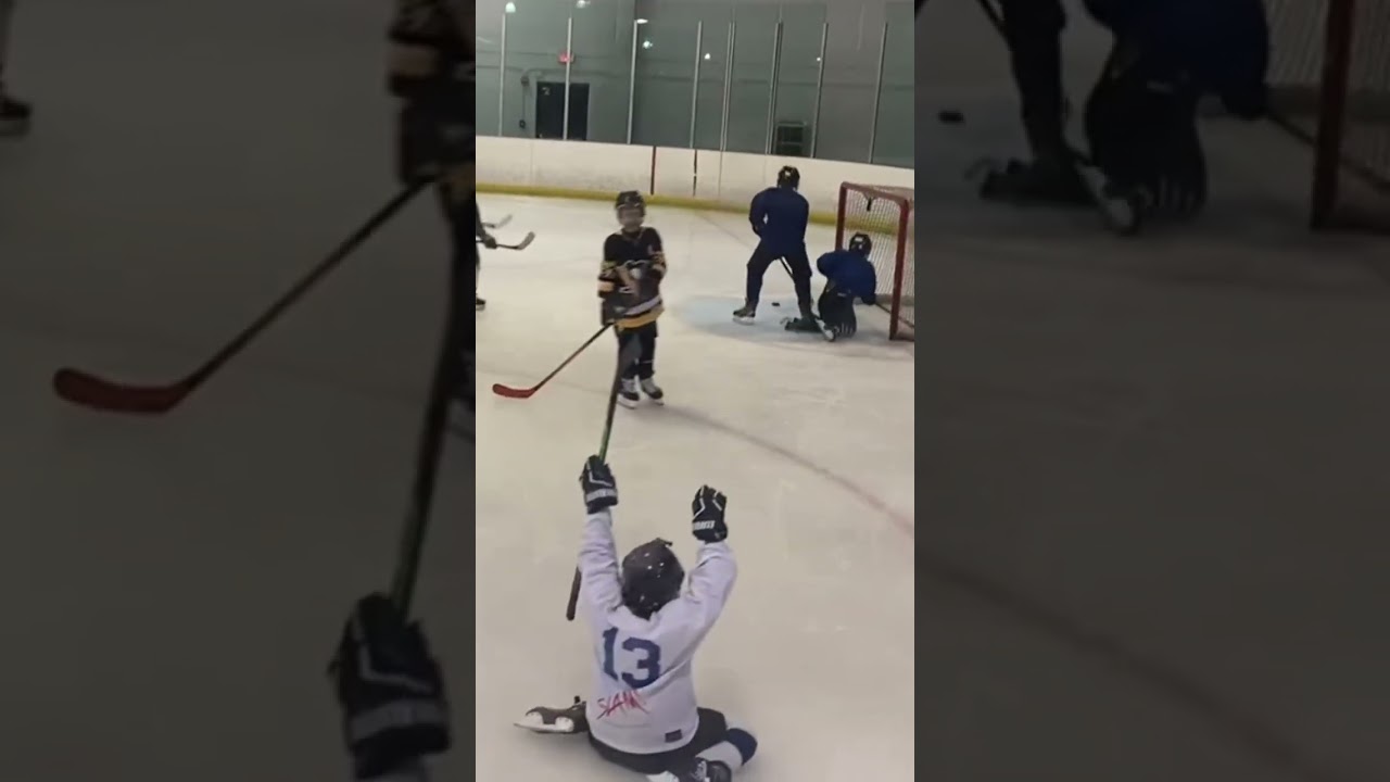 8U Mites Hockey: Scoring Goals & Learn to Skate 2023 | Colton Collett