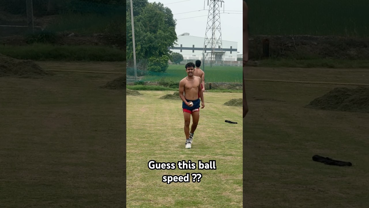 Is this 140+ kmph? ⚡ Guess the Speed of this Bullet Ball! #Cricket #FastBowling #UmranMalik