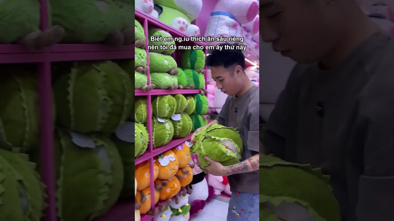 Biết em ng.iu thích ăn sầu riêng nên tôi mua cho cô ấy thứ này ở Bemori #bemori #gaubong #gấu bông-Quà tặng Gấu Bông Sầu Riêng cho người yêu cực ngọt tại Bemori