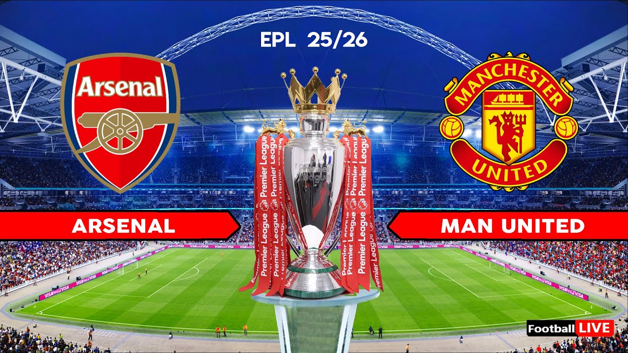ARSENAL vs MAN UNITED Live – Premier League 2025/26 | Full Match Goals & Highlights | eFootball PES 24/25