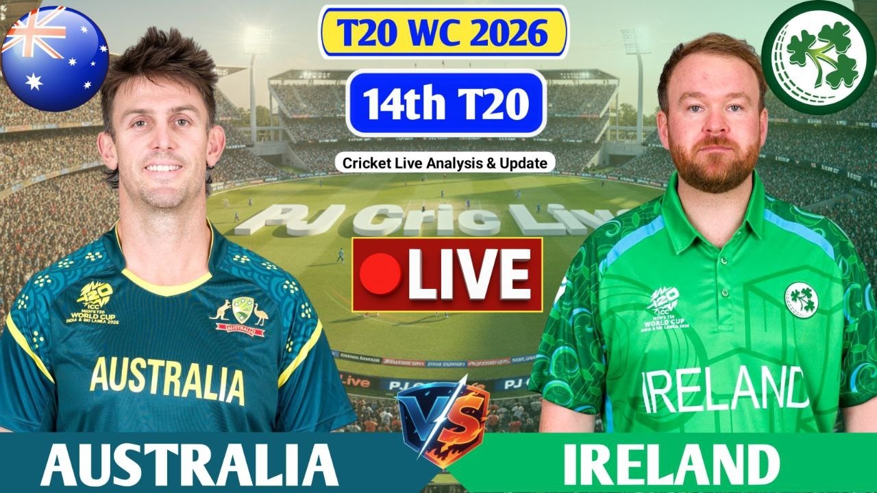 AUS vs IRE T20 World Cup Live Score: Australia vs Ireland Match Analysis & Commentary