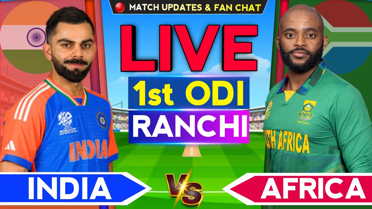 Ind vs SA 1st ODI Live: India vs South Africa Live Score, Commentary & Updates