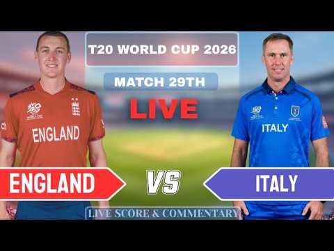 England vs Italy Live Score, T20 World Cup 2026: ENG vs ITA Live Cricket Match Commentary & Highlights