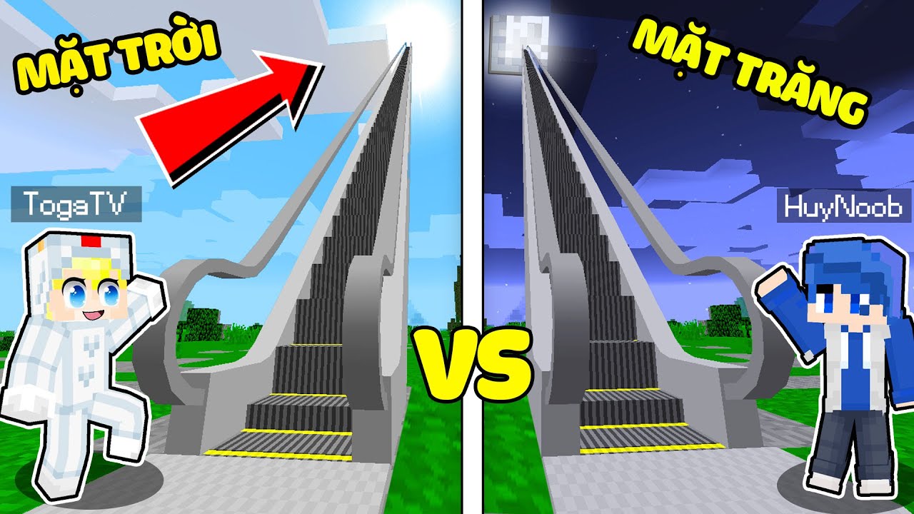 TÔ GÀ THỬ THÁCH 24H XÂY THANG MÁY 1000 TẦNG LÊN MẶT TRỜI VÀ MẶT TRĂNG TRONG MINECRAFT-Tô Gà Thử Thách 24H: Xây Thang Máy 1000 Tầng Lên Mặt Trời & Mặt Trăng Minecraft