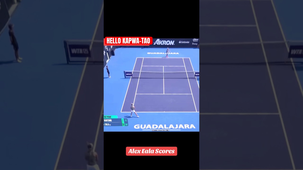 Alex Eala Match Highlights: Indian Tennis Fans Cheer as She Scores at Guadalajara 125 WTA