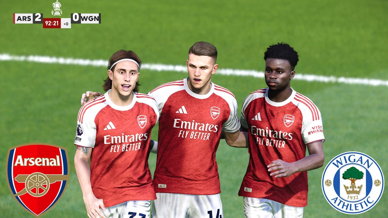 Arsenal vs Wigan FA Cup 2025/26: Round 4 Live Gameplay | PES 2026 eFootball HD