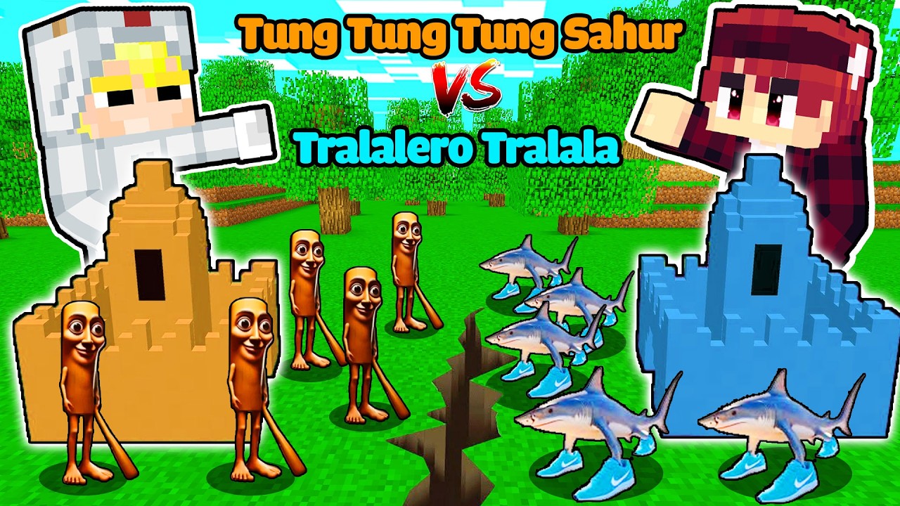Tô Gà Thử Thách Đấu Trường Quái Vật Giữa Tung Tung Sahur và Tralalero Tralala-Thử Thách Đấu Trường Quái Vật: Tung Tung Sahur vs Tralalero Tralala (Tô Gà)