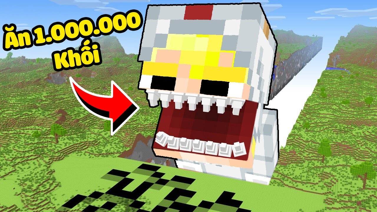 Tô Gà Thử Thách 24H Ăn 1.000.000 Khối Trong Minecraft!-Tô Gà Thử Thách 24H Ăn 1.000.000 Khối Trong Minecraft!