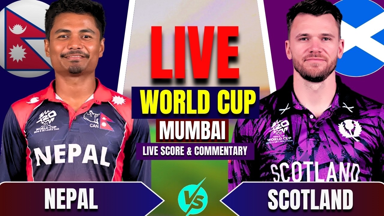 Nepal vs Scotland Live Score, T20 World Cup 2026: Ball by Ball Commentary & Updates | ComBox