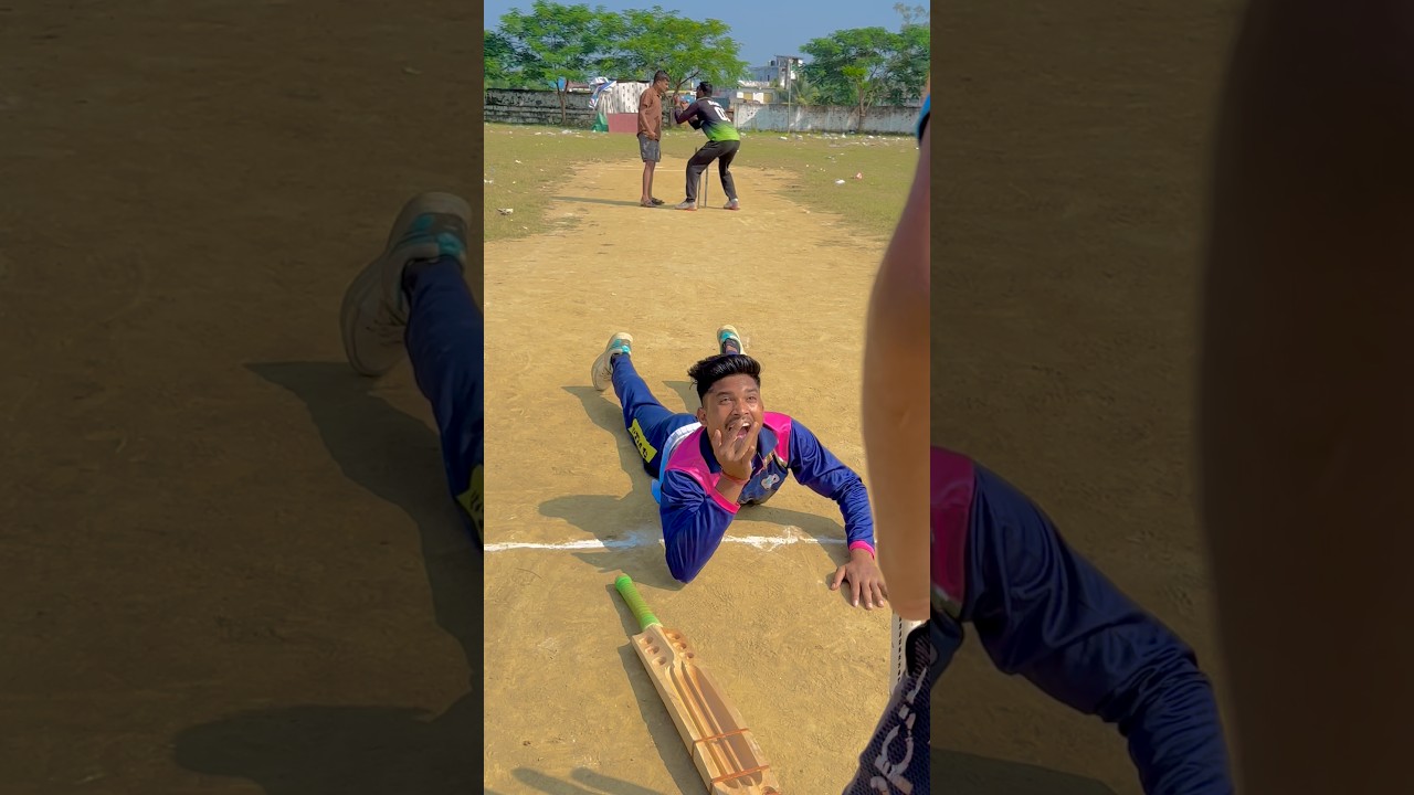 Gully Cricket Funny Moments 😂🏏 | Wait For The End! #shorts #cricket #funny #bobby_4uhh #indianshorts