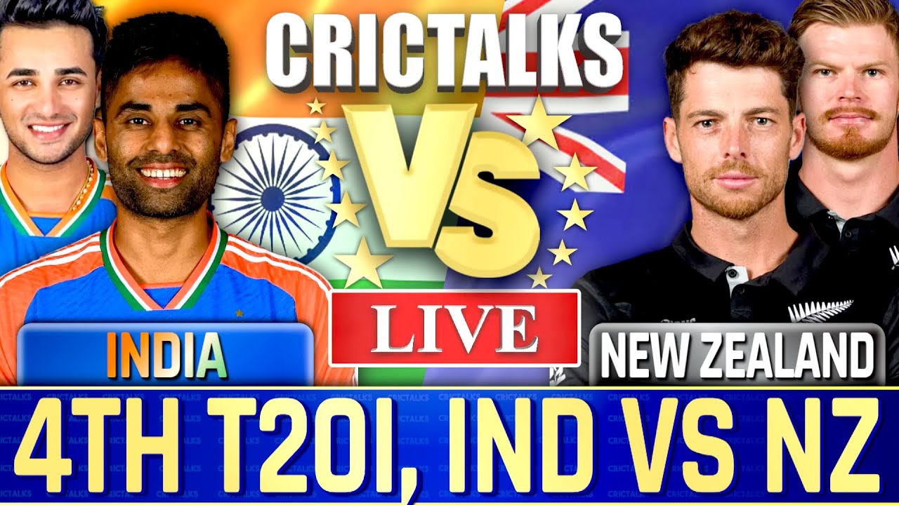 IND vs NZ 4th T20 Live Score: India vs New Zealand Live Cricket Match Scorecard & Commentary