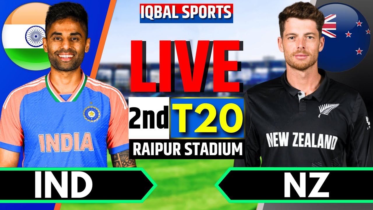 IND vs NZ 2nd T20 Live Score: India vs New Zealand Live Cricket Match Today & Commentary