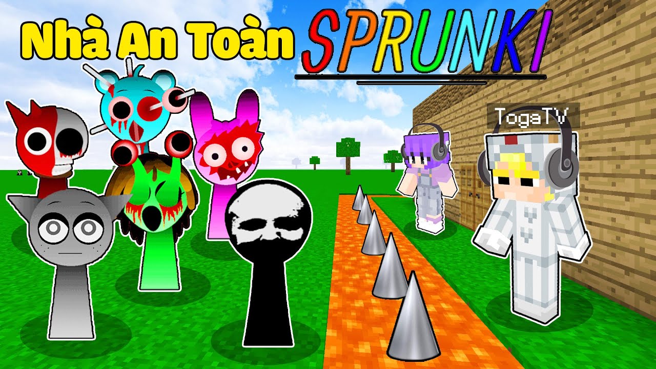 Tô Gà Thử Thách 24H Xây Nhà An Toàn Chống Lại Sprunki Horror Trong Minecraft-Tô Gà: 24H Xây Nhà Chống Sprunki Horror Trong Minecraft