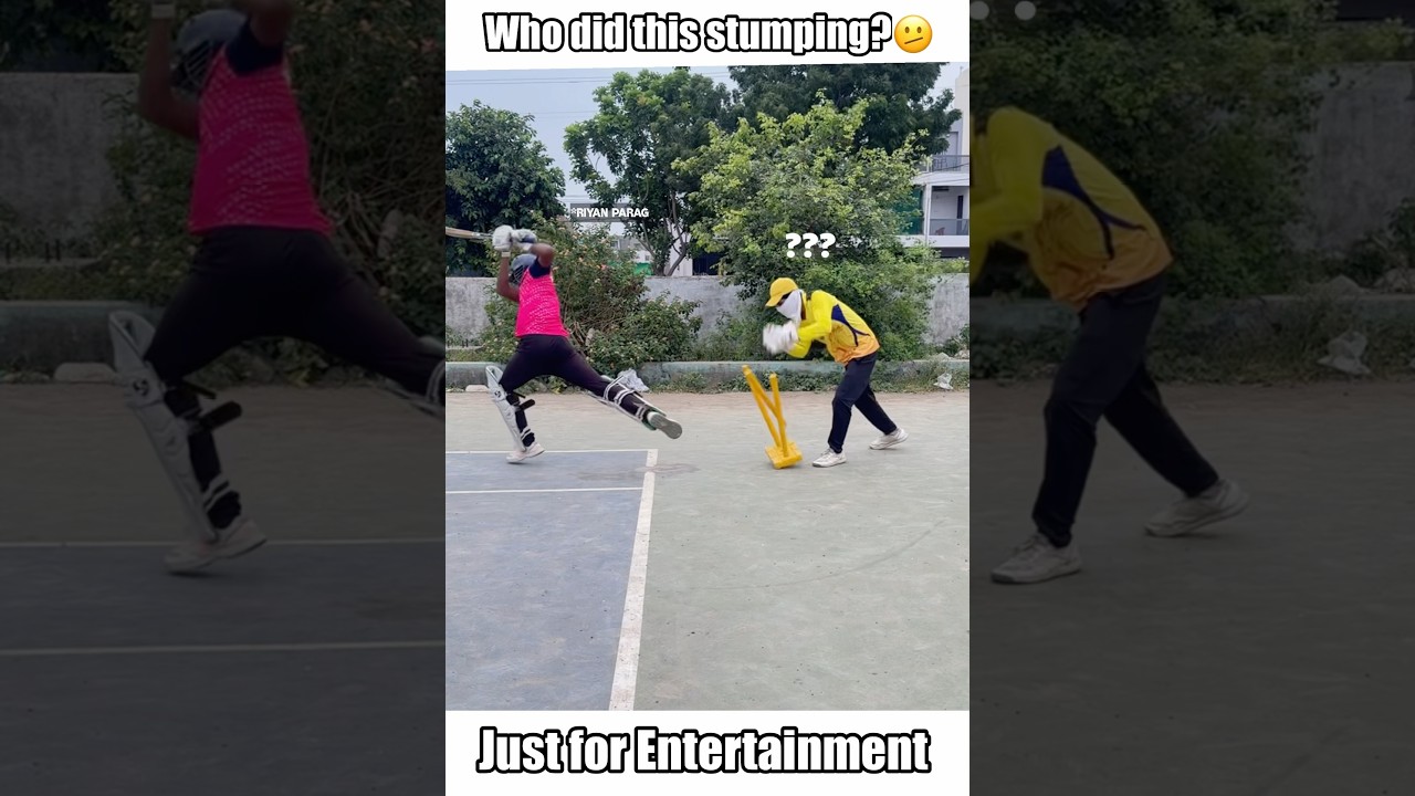 MS Dhoni vs Riyan Parag: Best Stumping Skills in Cricket History? 🏏 #MSDhoni #RiyanParag