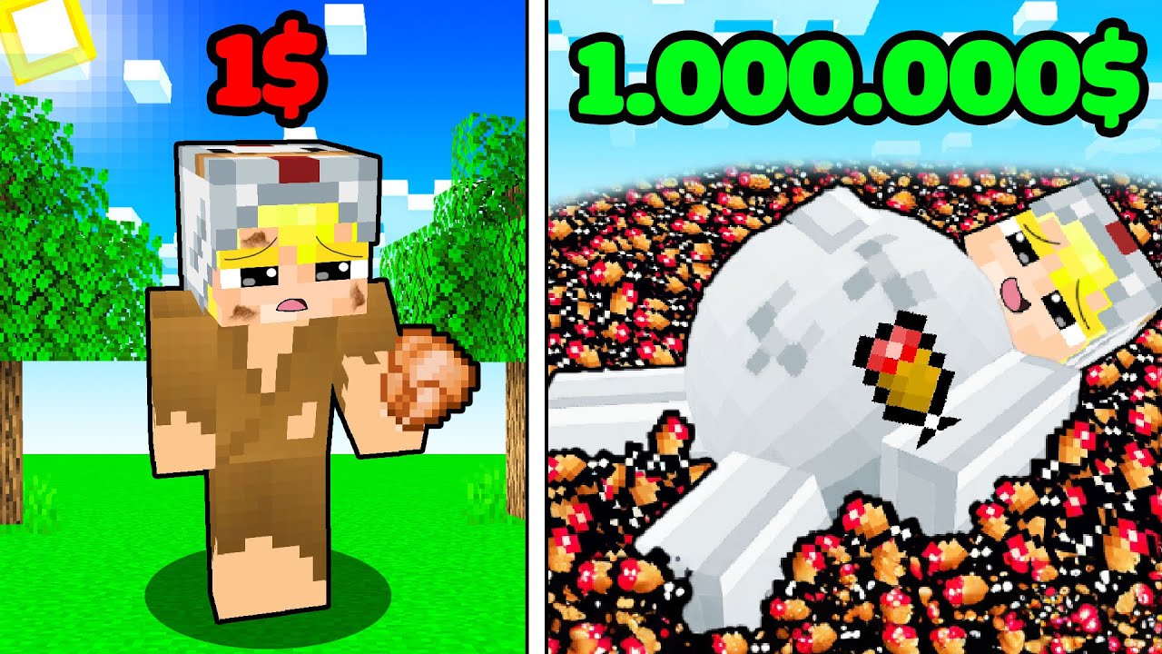 Tô Gà Nhưng Nếu Thức Ăn = Tiền Trong Minecraft!!! 💲🍖-Tô Gà: Minecraft Nhưng Thức Ăn = Tiền! 💲🍖 Thử Thách Cực Giàu!