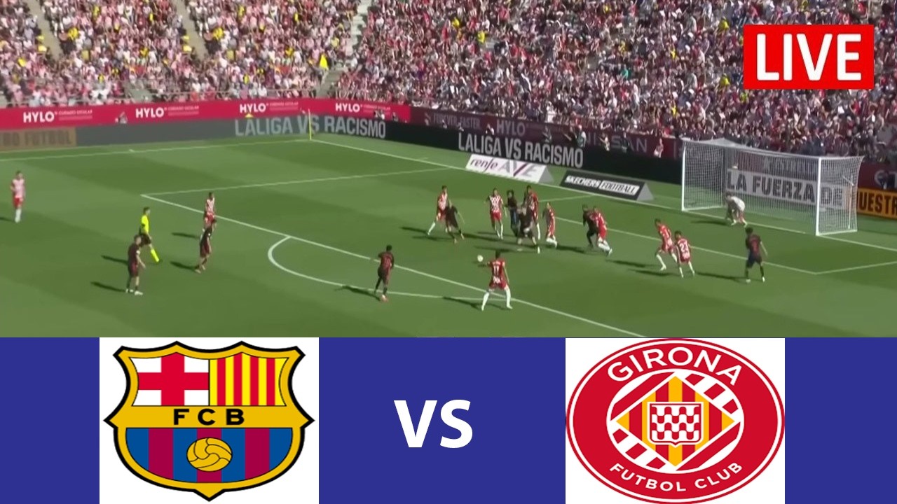 Girona vs Barcelona Live Score – La Liga 2024-25 | Football Match Live Today | PES 21 Simulation