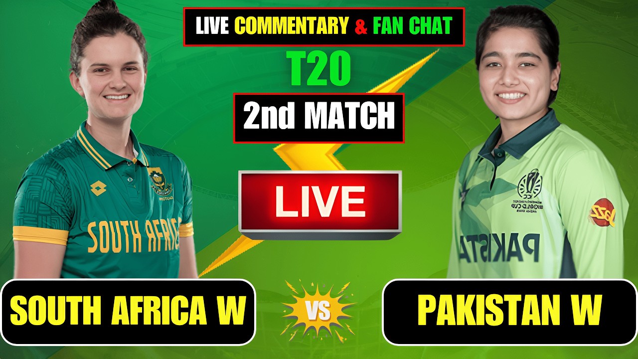 SA-W vs PAK-W 2nd T20I Live Score: Pakistan vs South Africa Women 2026 Live Commentary & Updates
