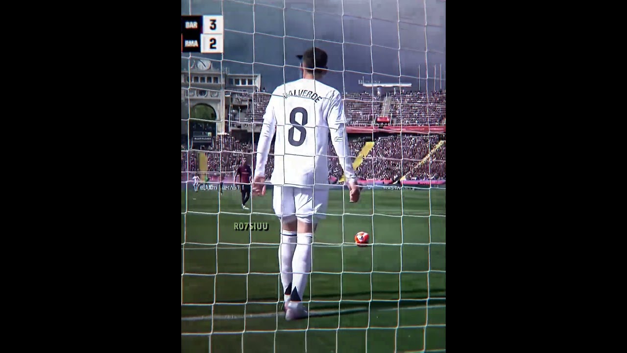Valverde’s Rocket Goal: The Ultimate Power Kick 🚀 #Valverde #Football #RealMadrid