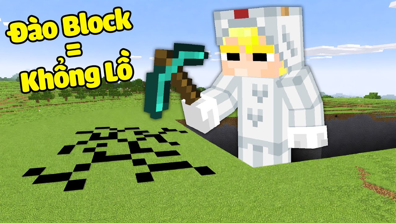 Tô Gà Nhưng Càng Đào Block Càng Tăng Kích Thước Trong MInecraft-Cách đào Block tăng kích thước trong Minecraft: Thử thách Tô Gà đầy thú vị