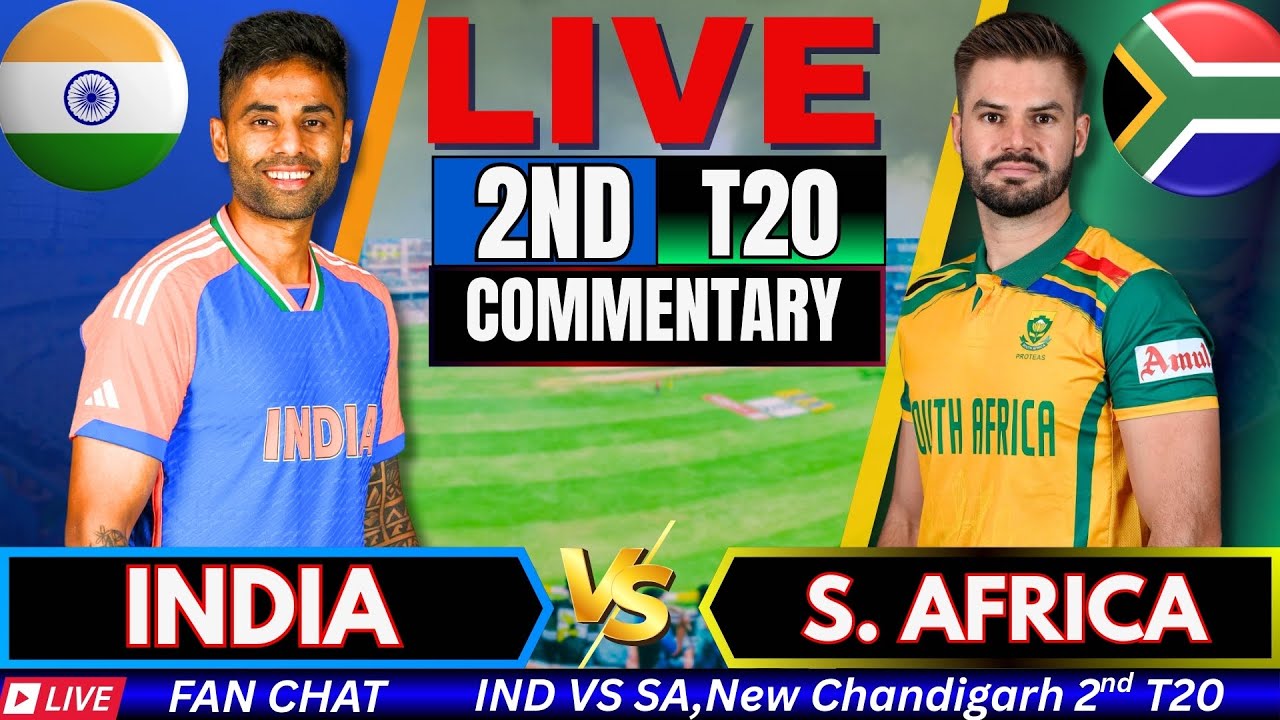 IND vs SA 2nd T20 Live: India vs South Africa Live Cricket Score, Commentary & Updates Today
