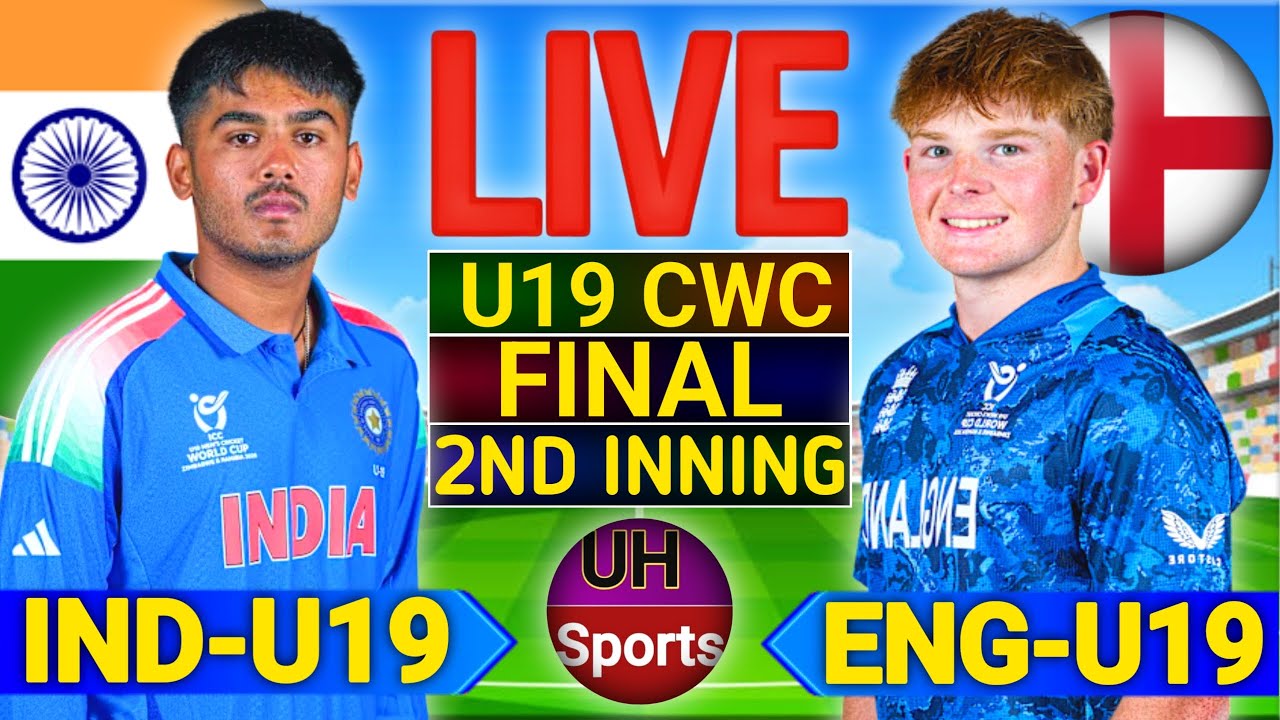 IND vs ENG Live Score: India vs England U19 World Cup Final Commentary & Updates